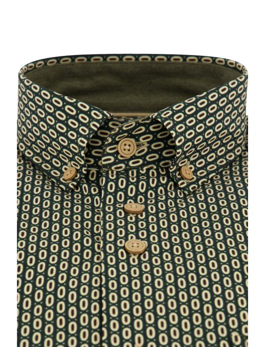 casual overhemd groen Portofino Regular Fit