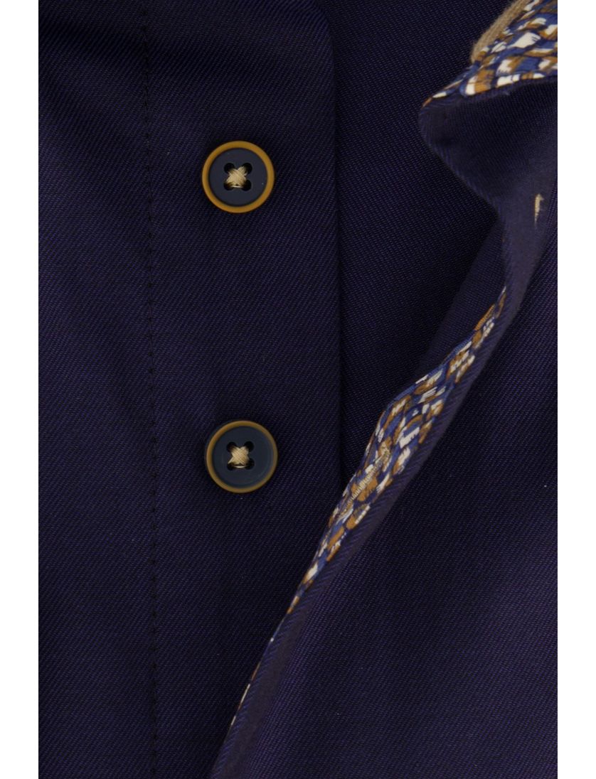 Casual overhemd Portofino Regular Fit donkerblauw uni
