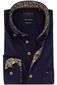 Portofino overhemd navy gestreept button-down