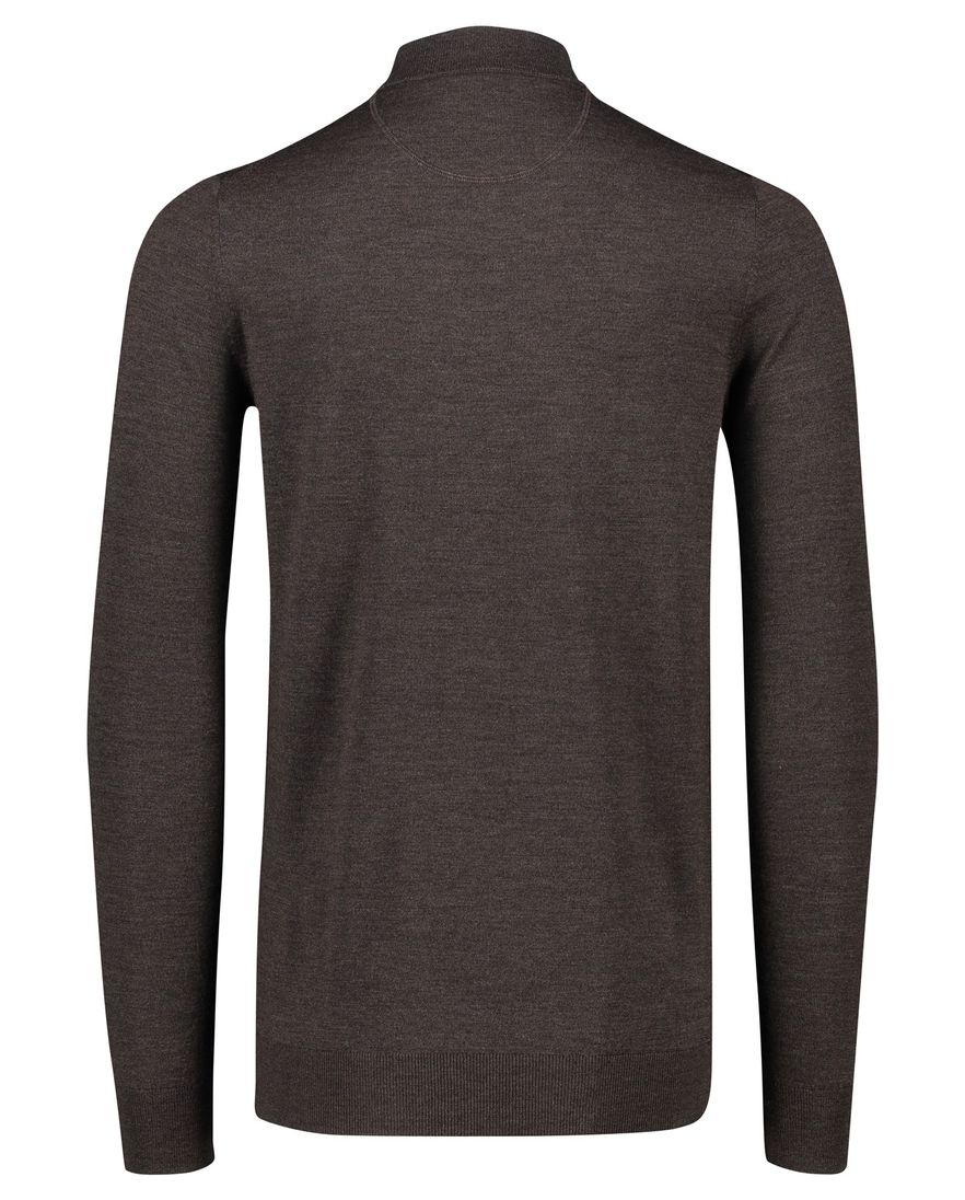 Portofino trui extra lange mouw bruin turtle neck