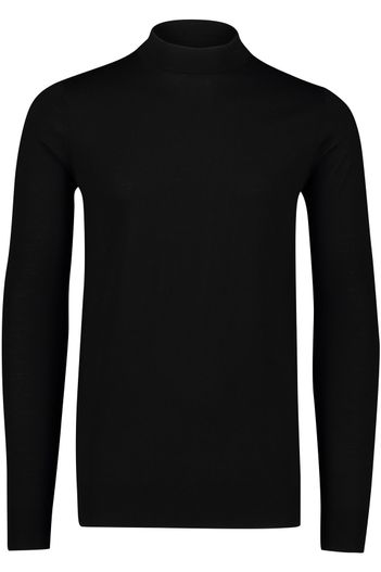 Portofino trui extra lange mouwlengte Portofino zwart merinowol