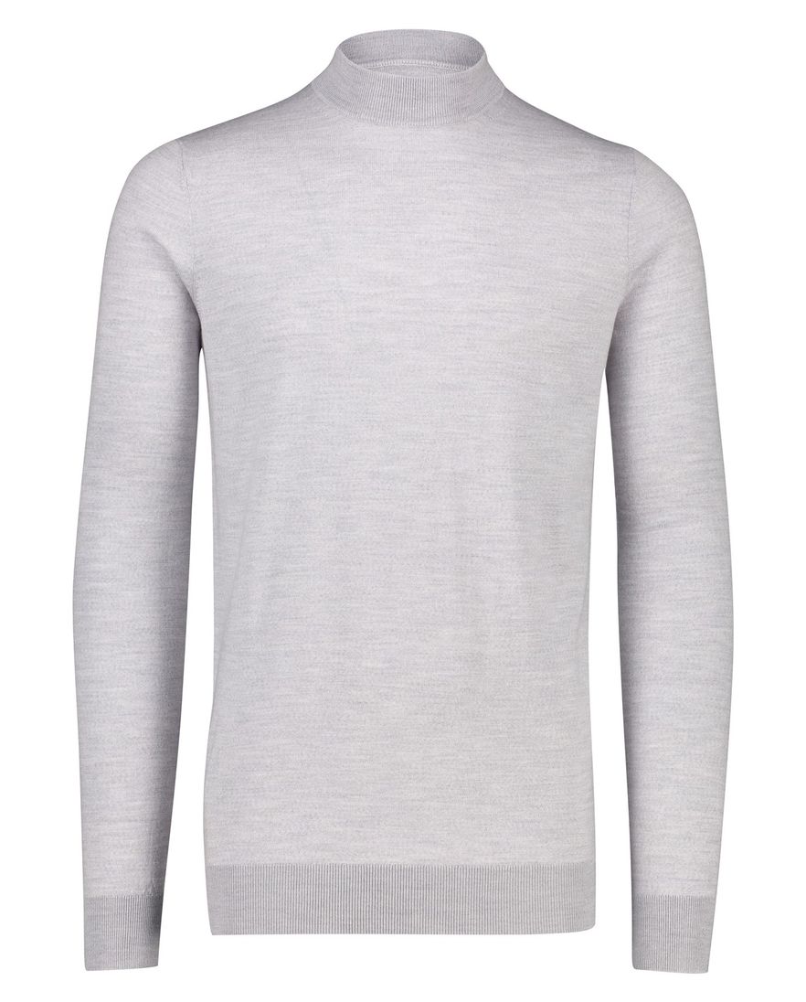 Portofino trui extra lange mouw grijs merinowol