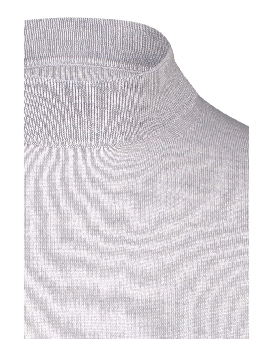 Portofino trui extra lange mouw grijs merinowol