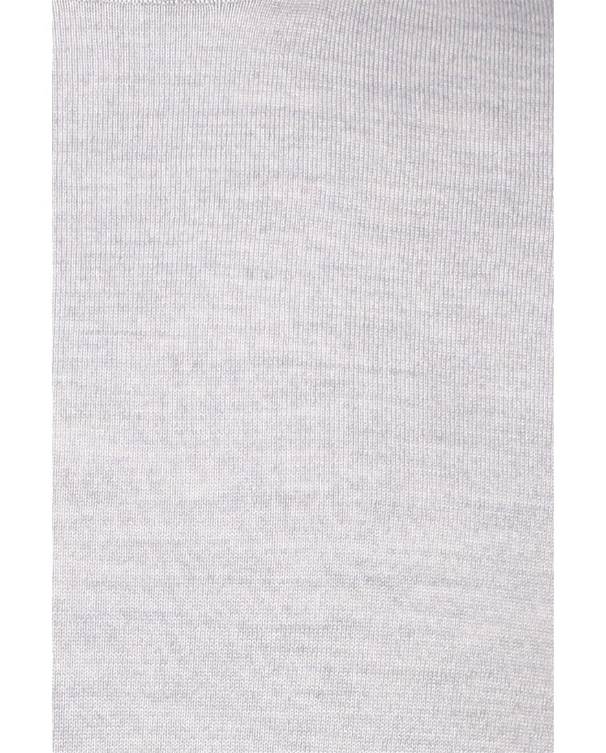 Portofino trui extra lange mouw grijs merinowol