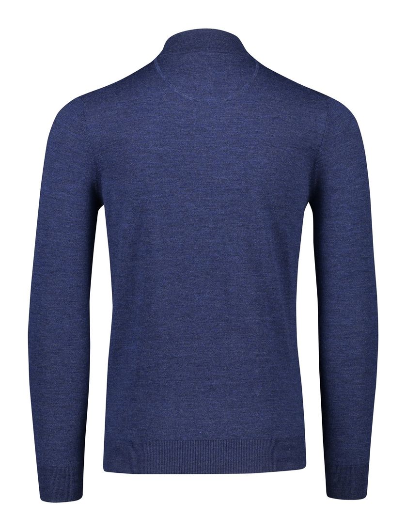 trui Portofino donkerblauw normale fit gemeleerd