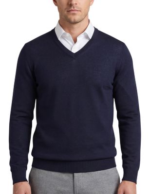 Portofino trui Portofino donkerblauw v hals