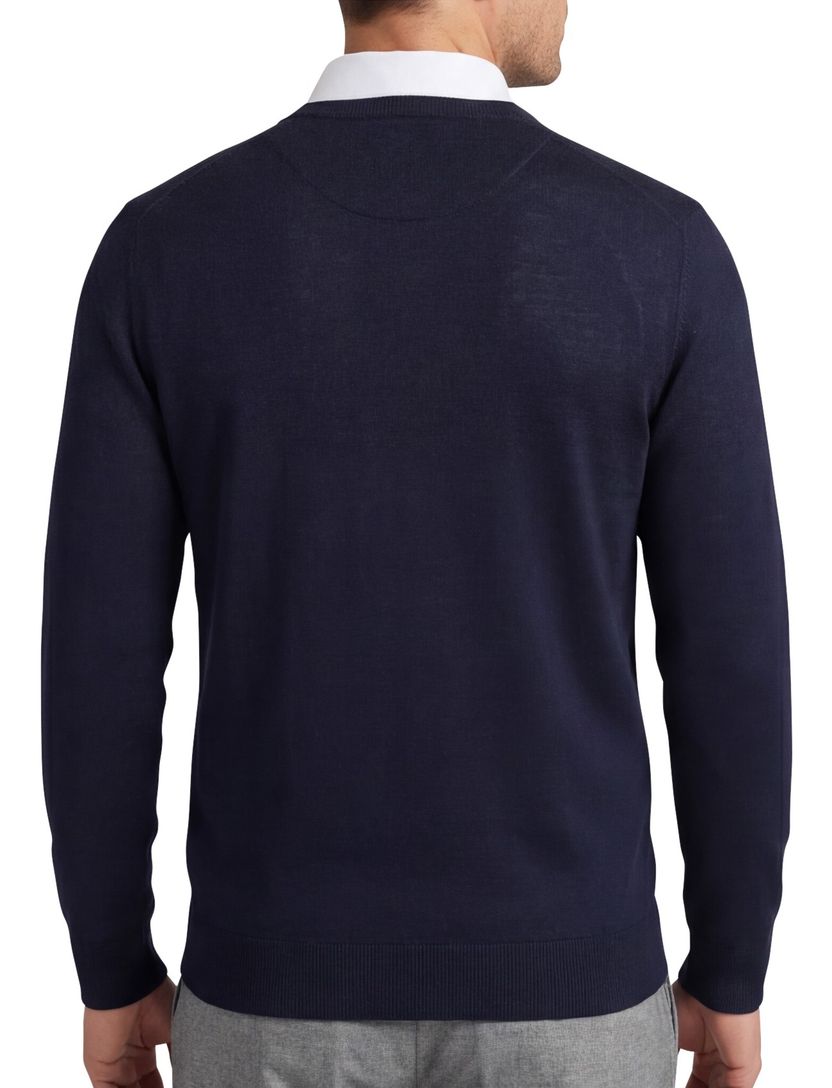 trui Portofino donkerblauw v hals