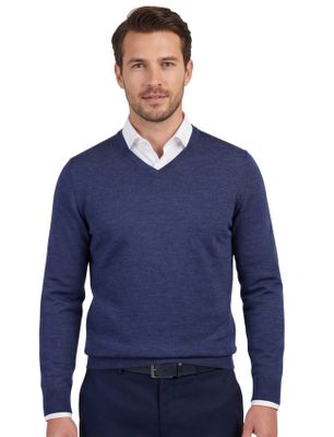 Portofino Portofino trui donkerblauw v hals