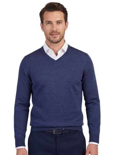 Portofino trui Portofino donkerblauw merinowol