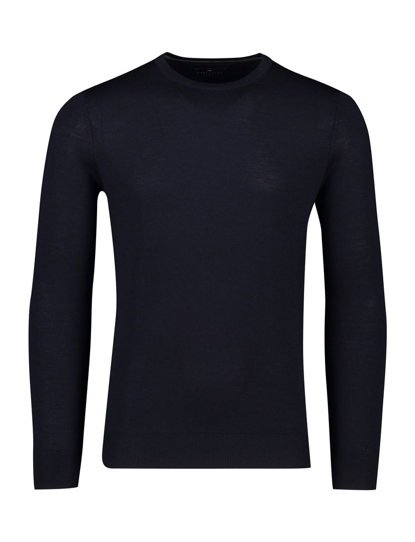 trui Portofino donkerblauw effen