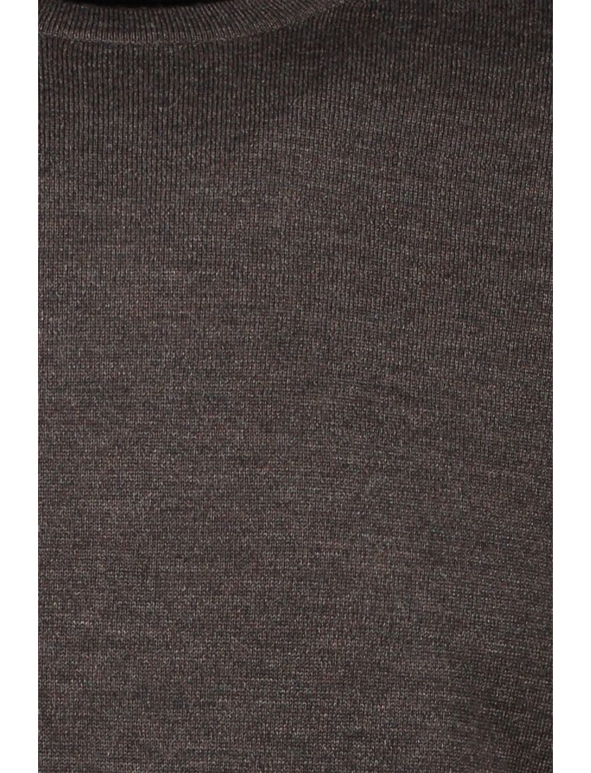 trui extra lange mouwlengte Portofino bruin gemeleerd