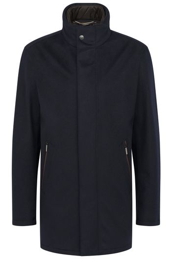 Bugatti Buggati jas navy effen wijde fit