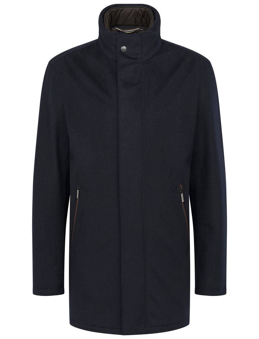 Buggati jas navy effen wijde fit