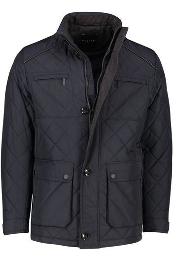 Bugatti Bugatti tussenjas donkerblauw borstzakken