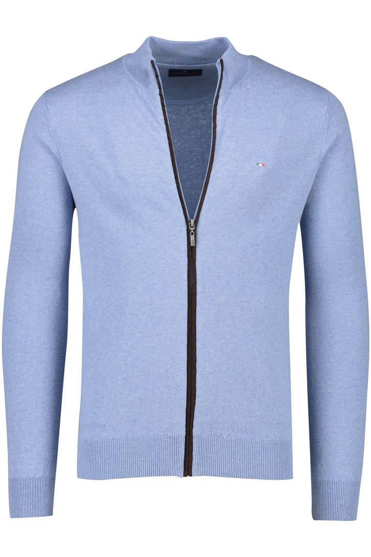 Portofino vest extra lang lichtblauw