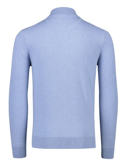 Extra lang Portofino vest lichtblauw