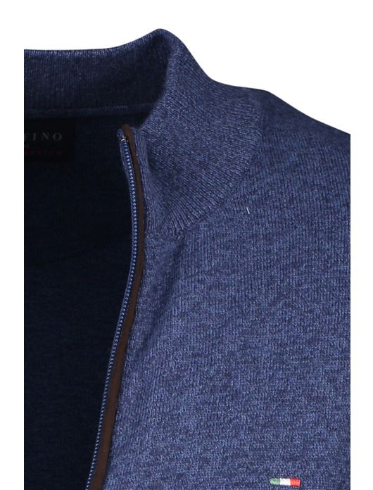 Portofino vest blauw gemeleerd