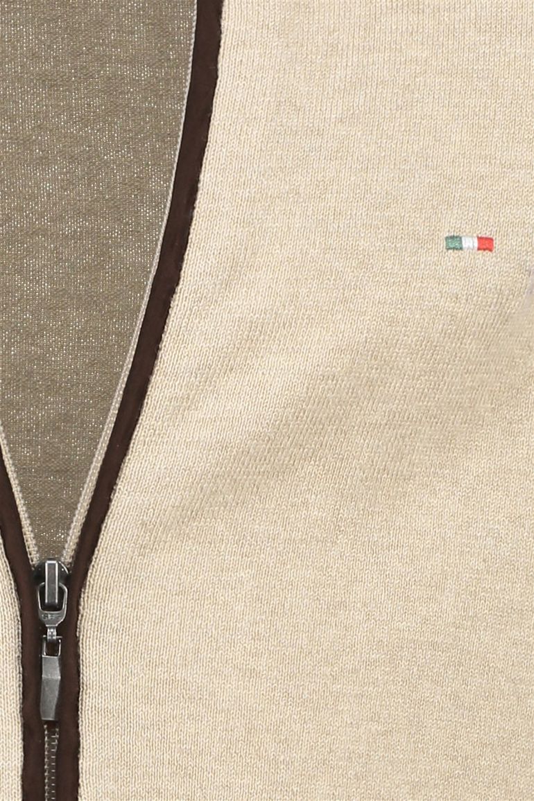 Portofino vest beige gemeleerd