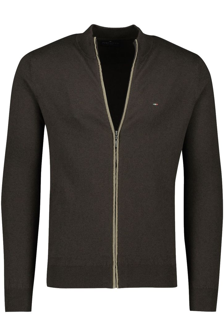 Portofino vest bruin extra lang