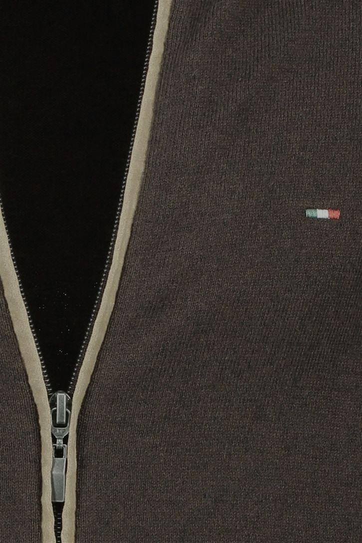 Portofino vest bruin extra lang