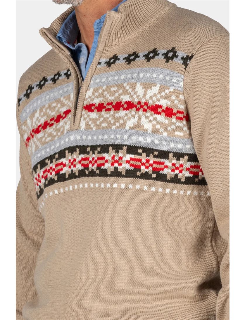 NZA sweater bruin katoen printje