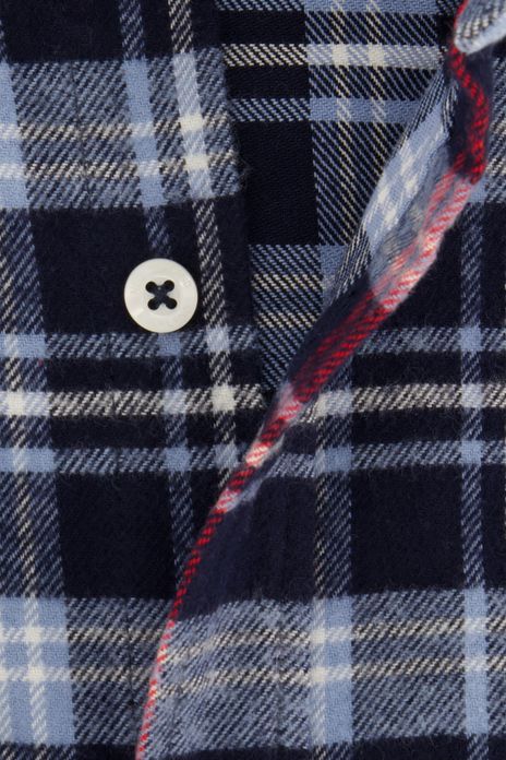 New Zealand overhemd blauw geruit