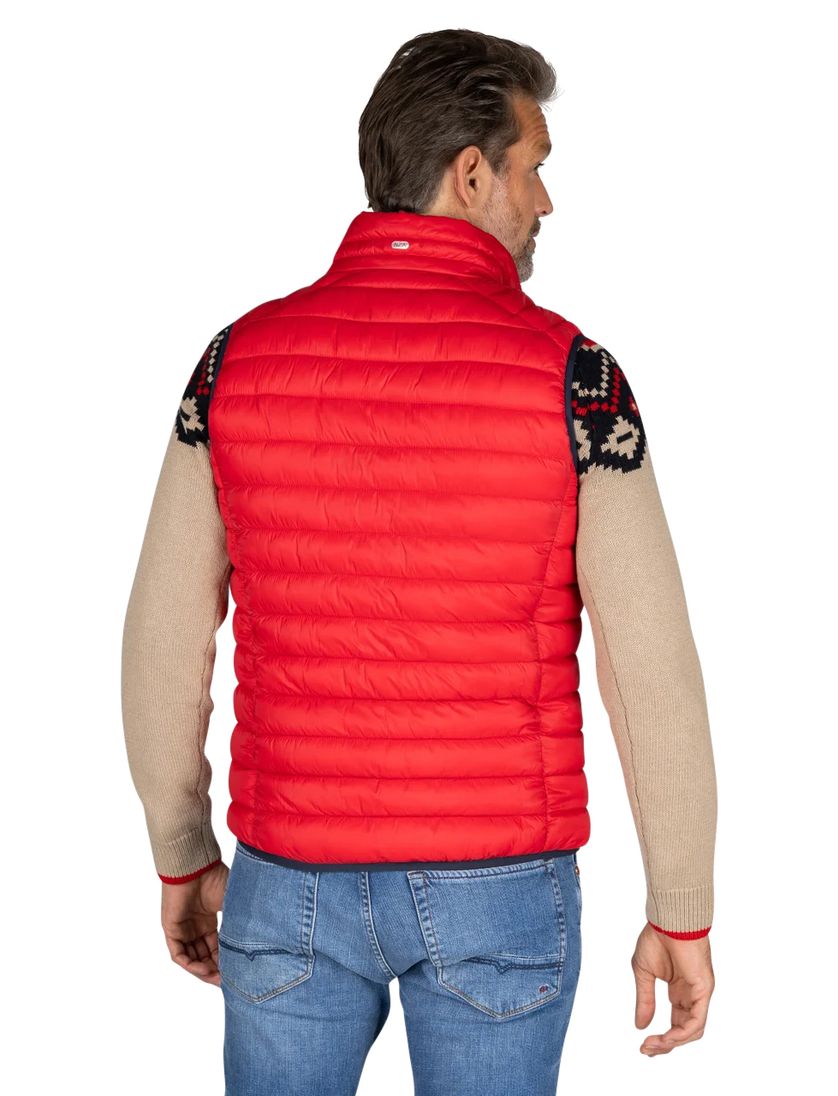 bodywarmer NZA rood effen polyamide normale fit