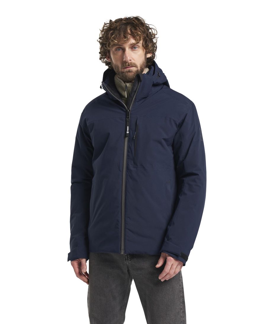 Tenson Dave winterjas softshell donkerblauw