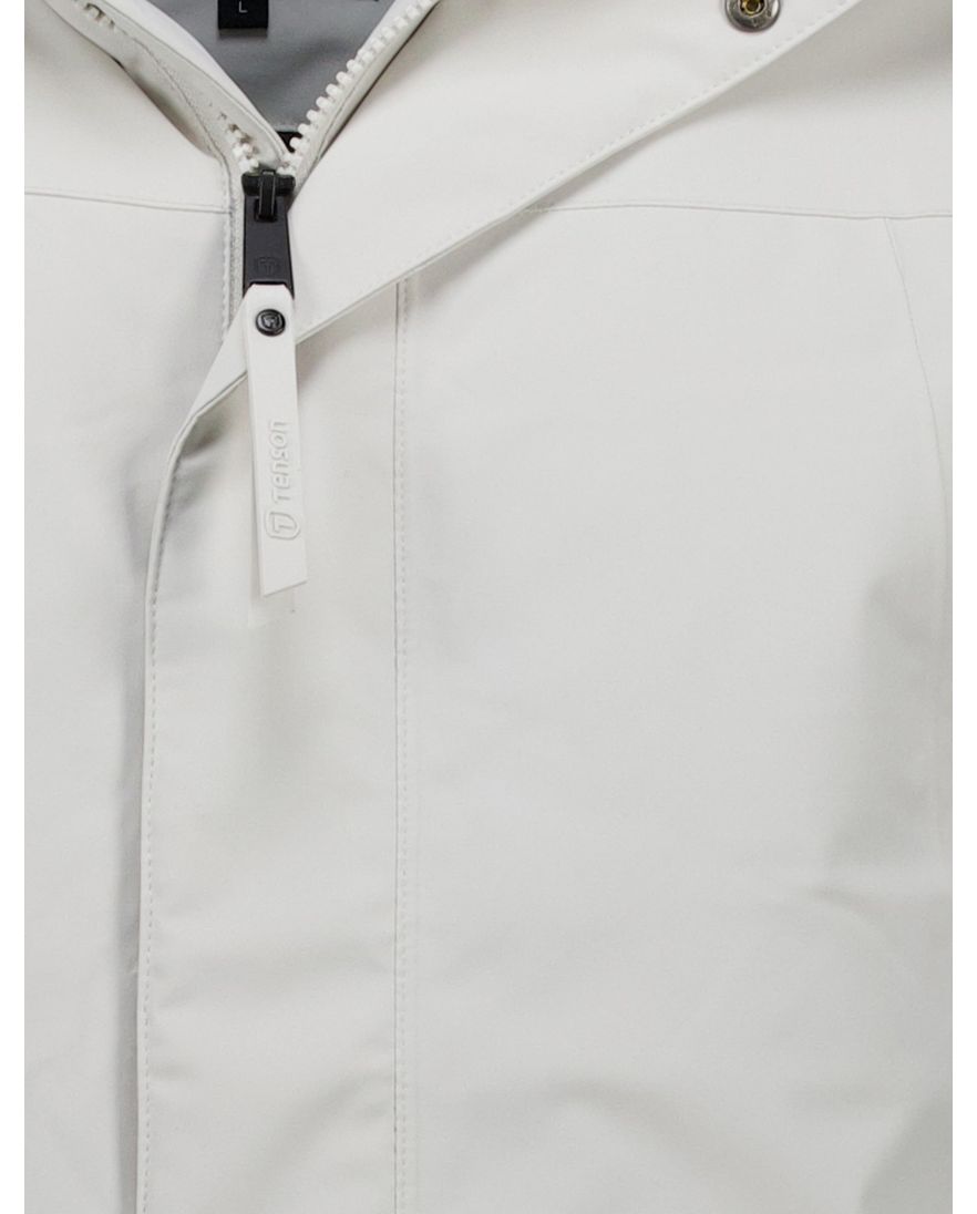 Tenson Chris winterjas wit parka met capuchon
