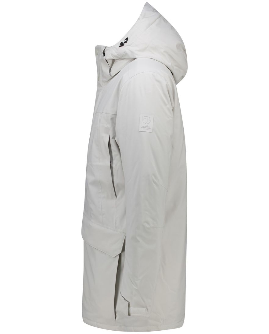 Tenson Chris winterjas wit parka met capuchon