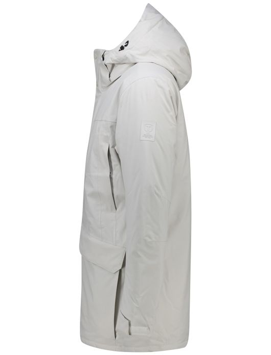 winterjas wit Tenson Chris parka met capuchon