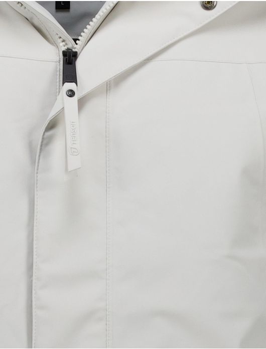 winterjas wit Tenson Chris parka met capuchon