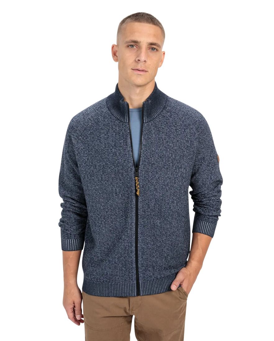 Camel Active Vest blauw hoge hals