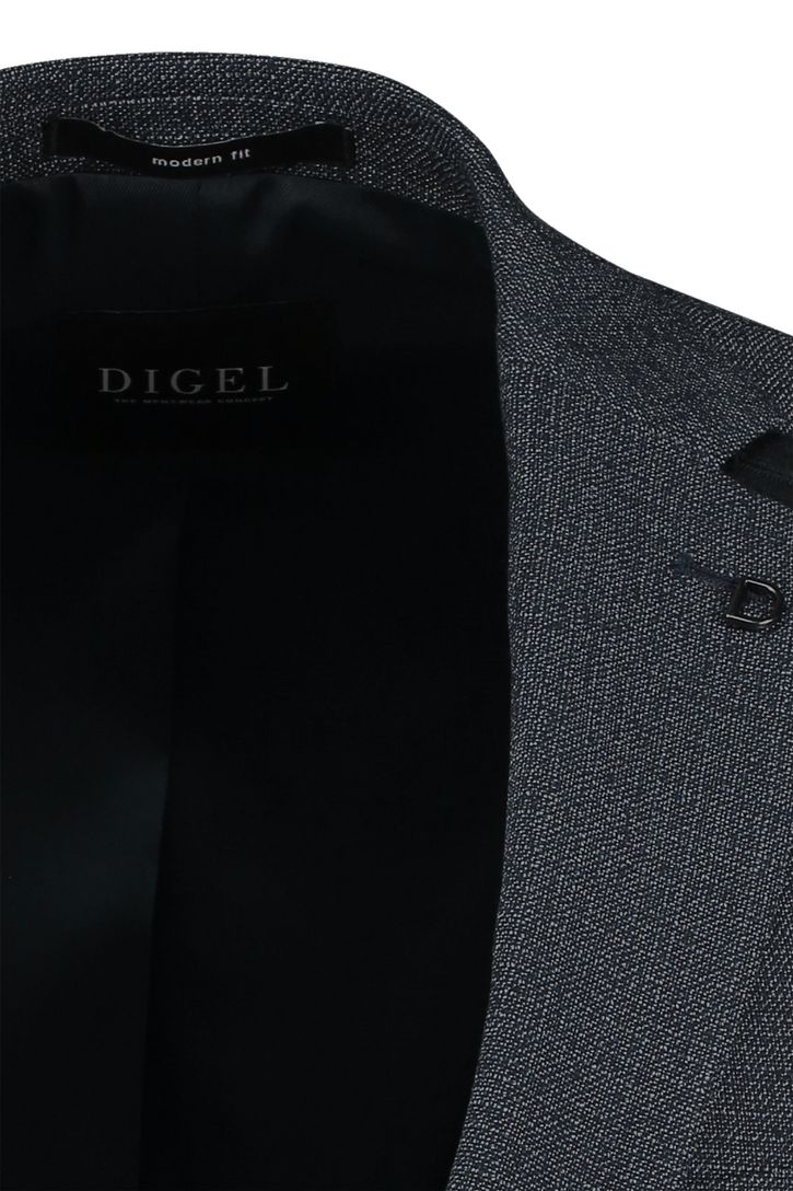 Digel colbert normale fit geruit donkerblauw