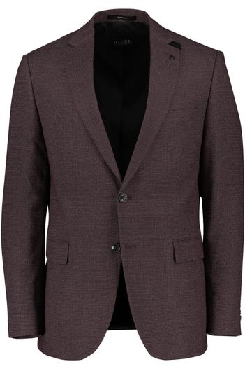 Digel Digel colbert normale fit rood geruit