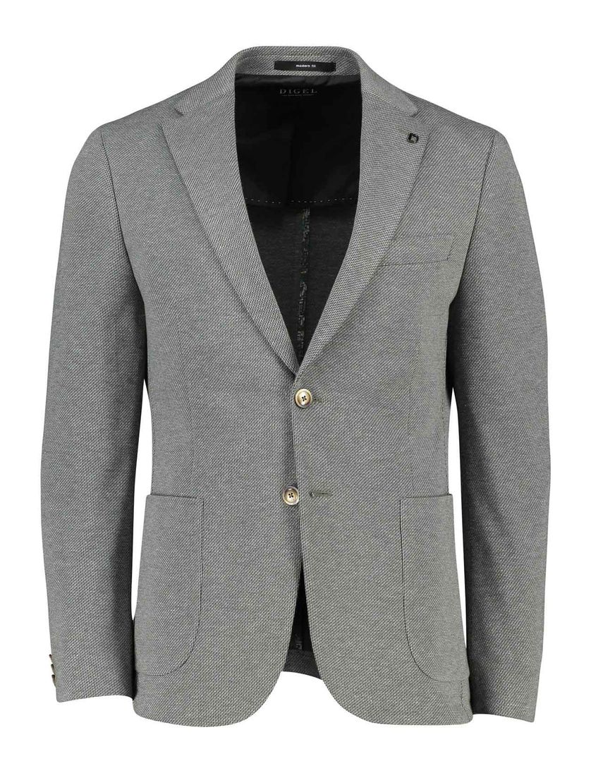 katoenen Digel colbert normale fit groen geprint normale fit