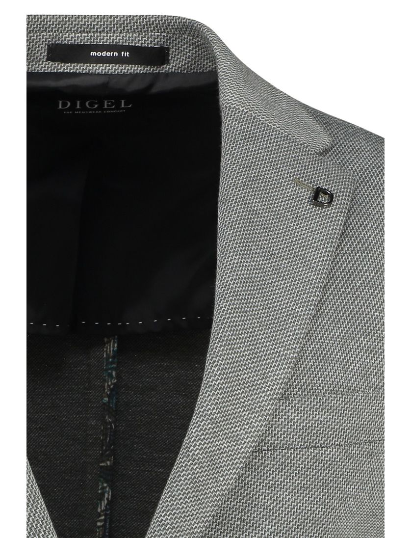 katoenen Digel colbert normale fit groen geprint normale fit