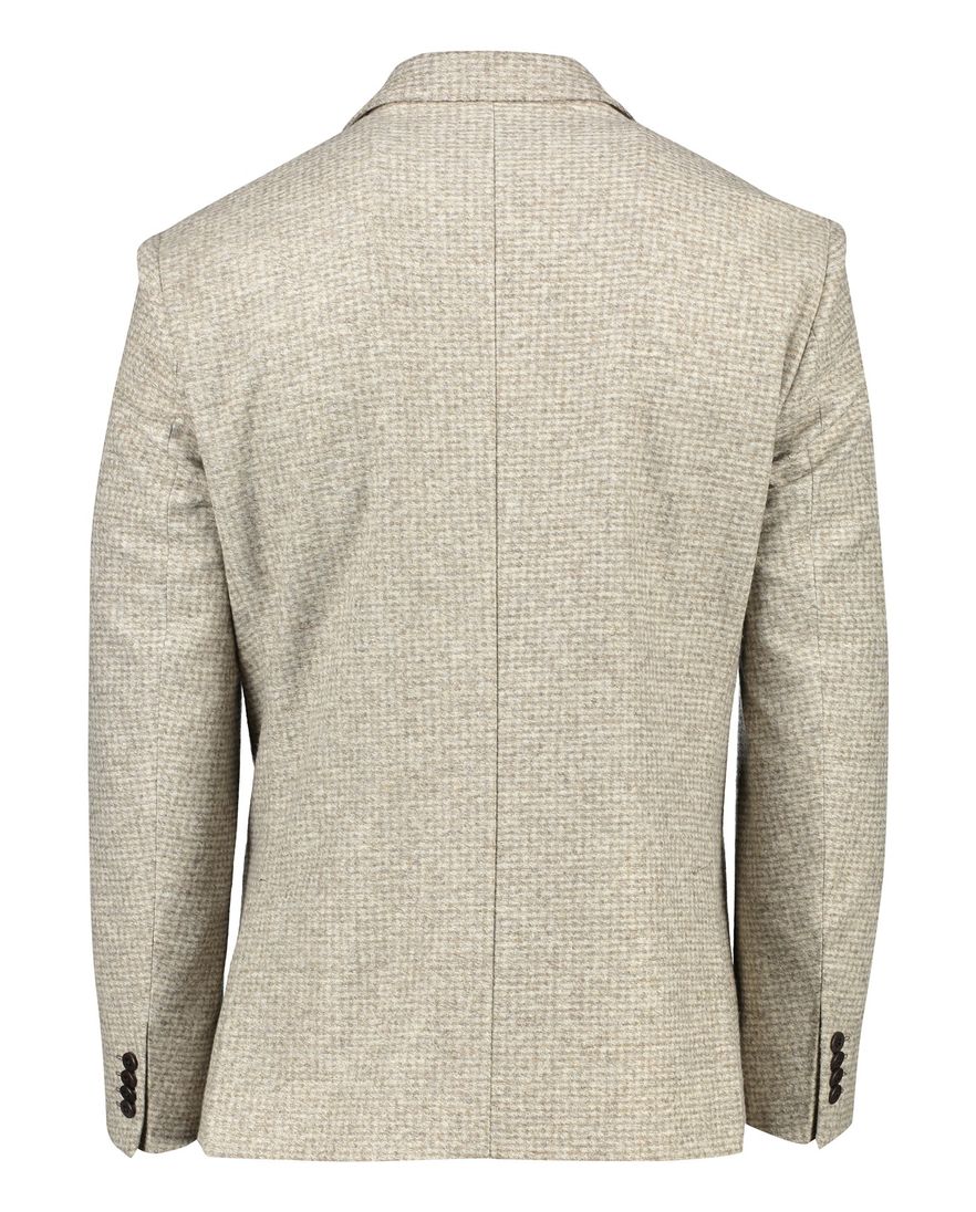 Roy Robson colbert beige geruit normale fit