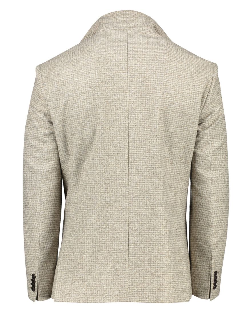 Roy Robson colbert beige geruit normale fit