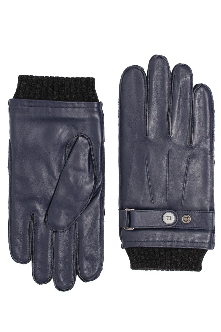 leren handschoenen Tresanti blauw