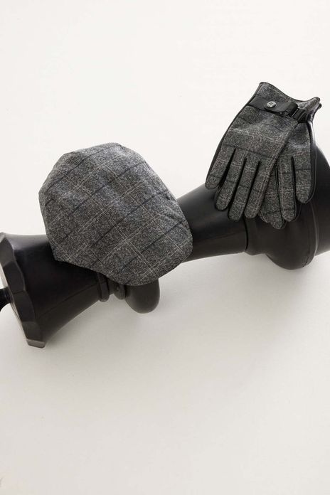 Tresanti pet geruit antraciet