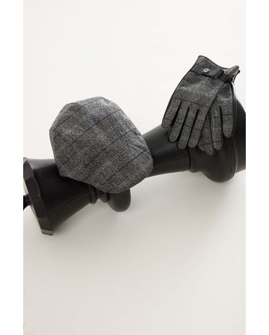 Tresanti pet geruit antraciet