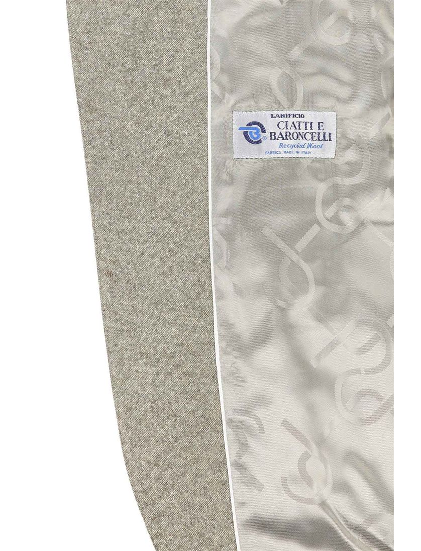 Carl Gross colbert grijs bruin wit gemêleerd Sharp Fit