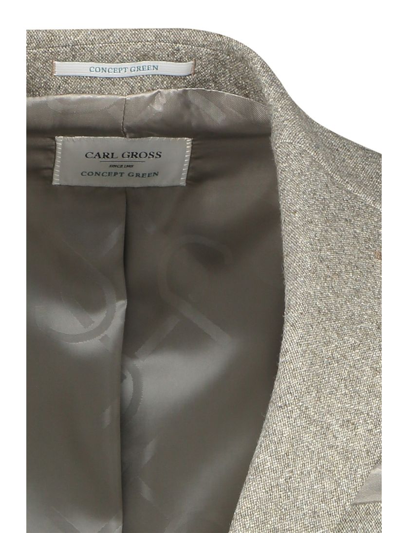 Carl Gross colbert grijs bruin wit gemêleerd Sharp Fit