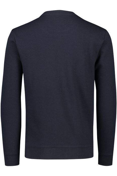 PME Legend trui ronde hals donkerblauw effen