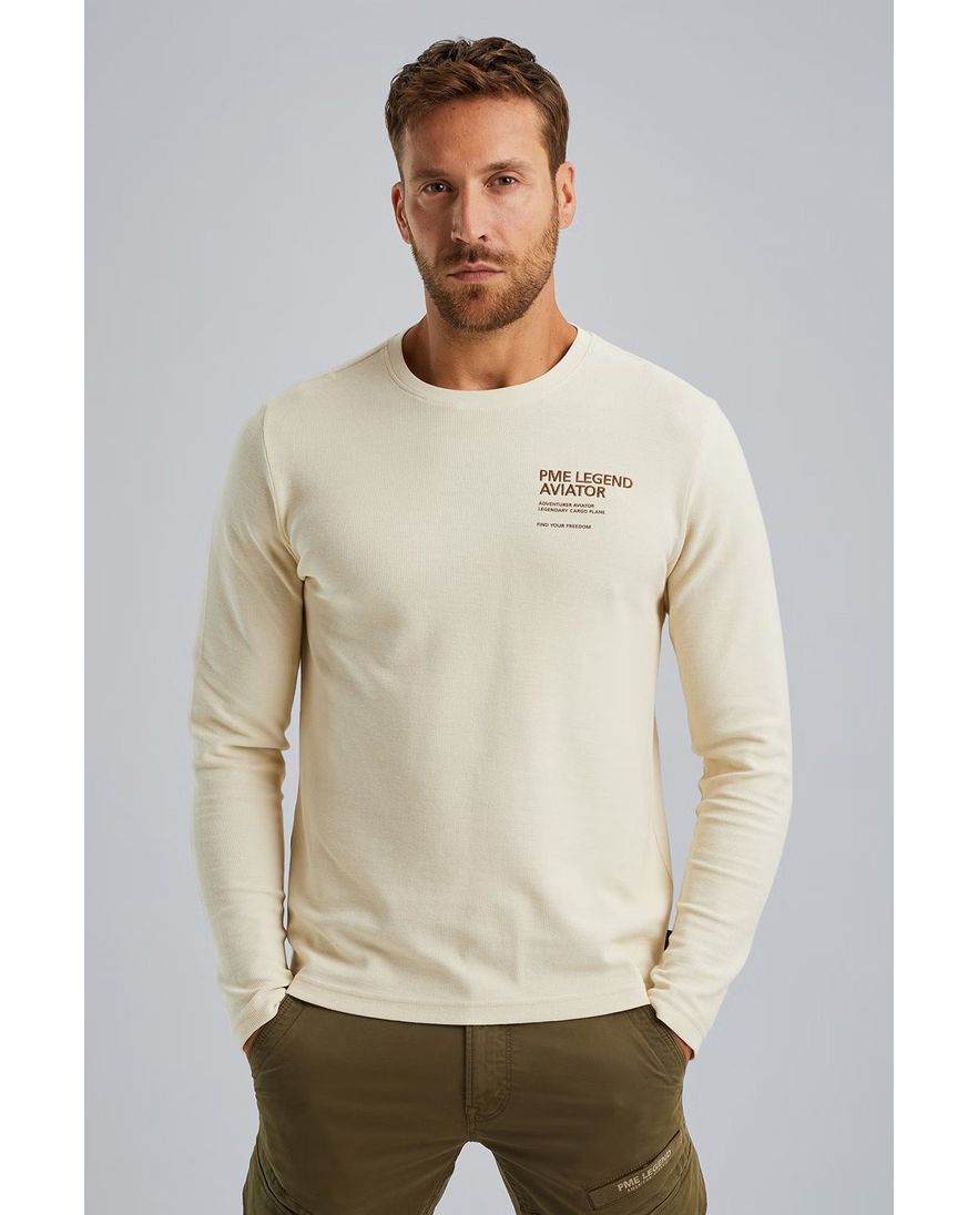 PME Legend trui creme pique