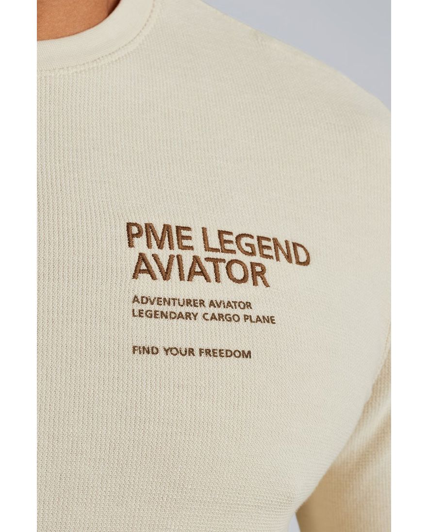 PME Legend trui creme pique