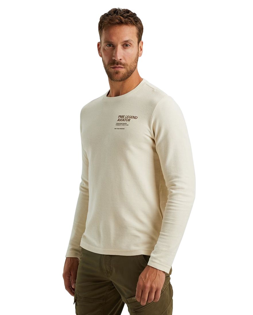 PME Legend trui creme pique