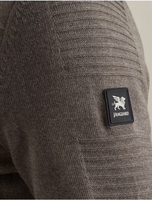 vest Vanguard beige effen katoen outdoor rits