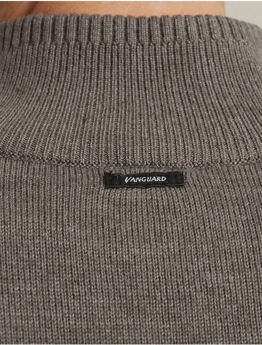 vest Vanguard beige effen katoen outdoor rits